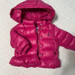 Ralph Lauren Fuchsia Puffer Coat